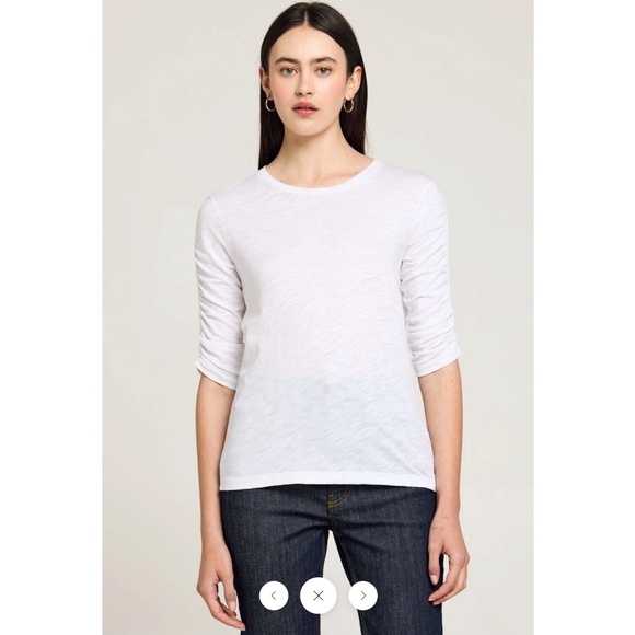 Goldie Tees | RUCHED HALF SLEEVE TEE - Picture 1 of 5